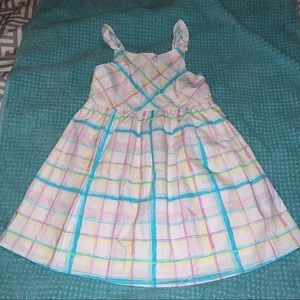 Nautica Girls Size 6 Dress EUC Spring Summer Plaid Small